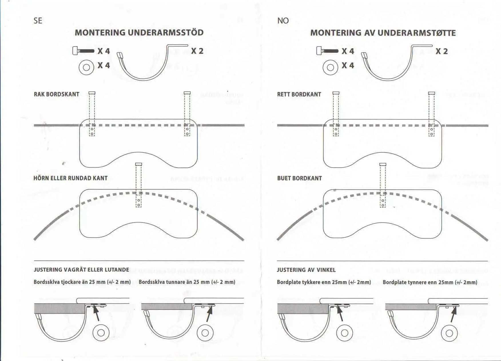 Grote ergonomische armsteun voor bureau - 58 x 24 x2.5cm (LxBxH) Coolgods