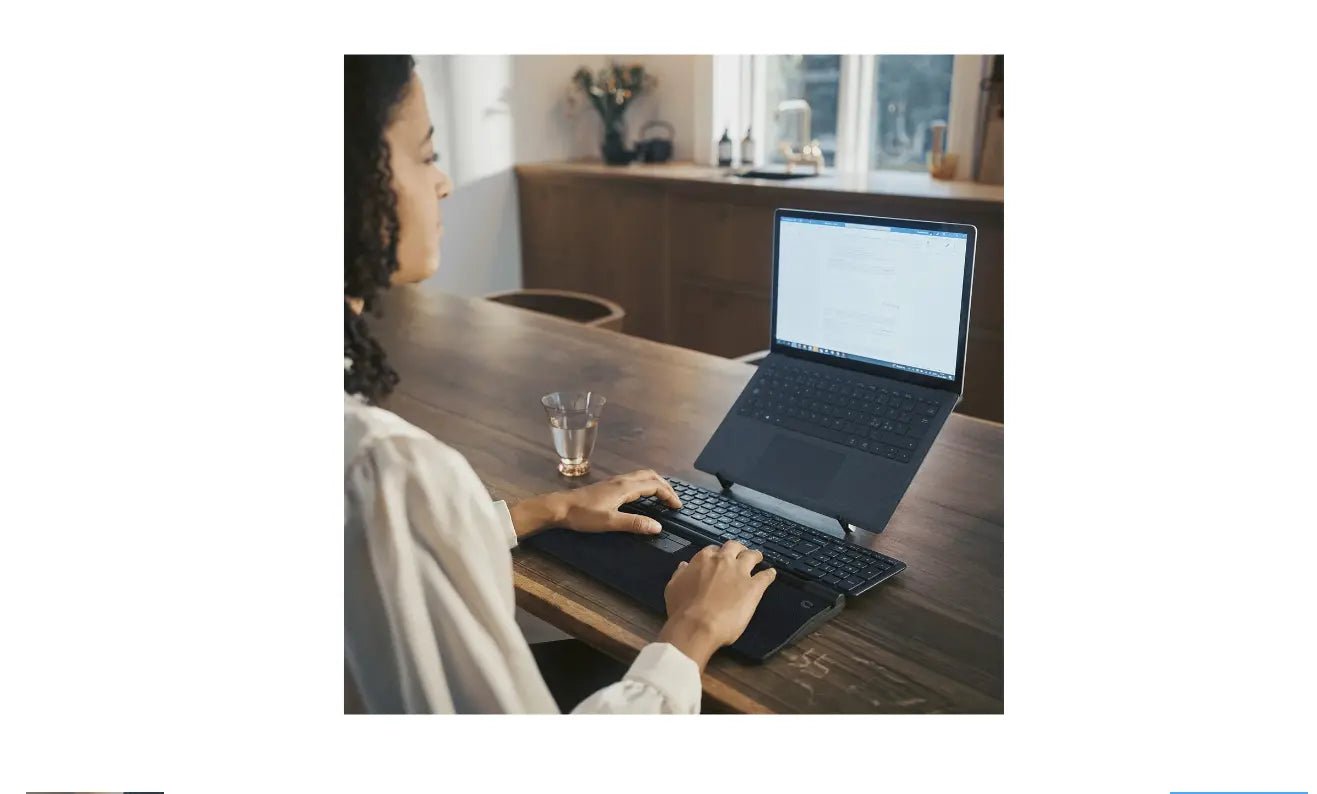 Contour RollerMouse Pro REGULAR – ergonomische muis met trackpad – bedraad - met polssteu van leer Contour