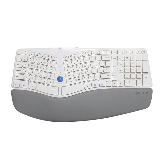 Delux ergonomisch toetsenbord - Gesplitst wit toetsenbord