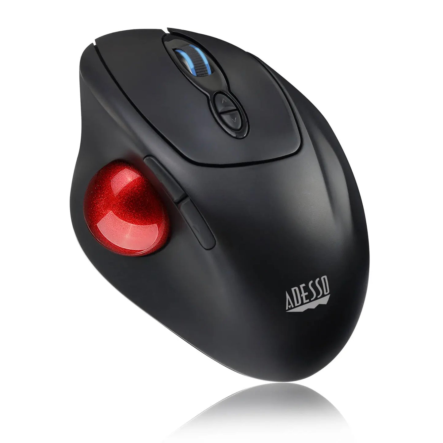Draadloze programmeerbare ergonomische trackball muis Adesso