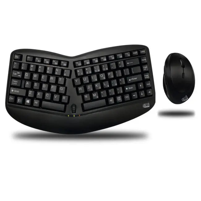 Adesso WKB-1150CB Ergonomisch mini toetsenbord en verticale muis Adesso