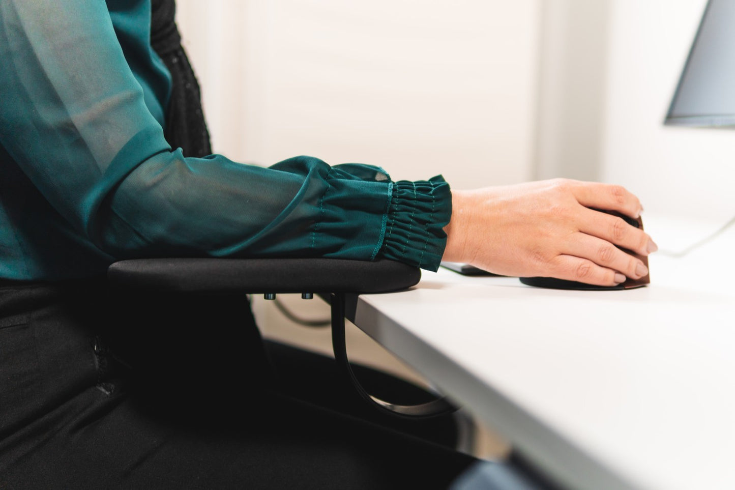 Grote ergonomische armsteun voor bureau