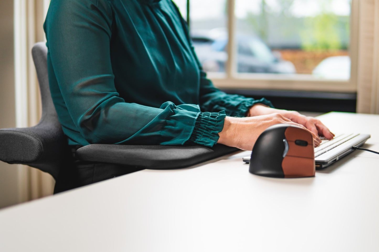Grote ergonomische armsteun voor bureau