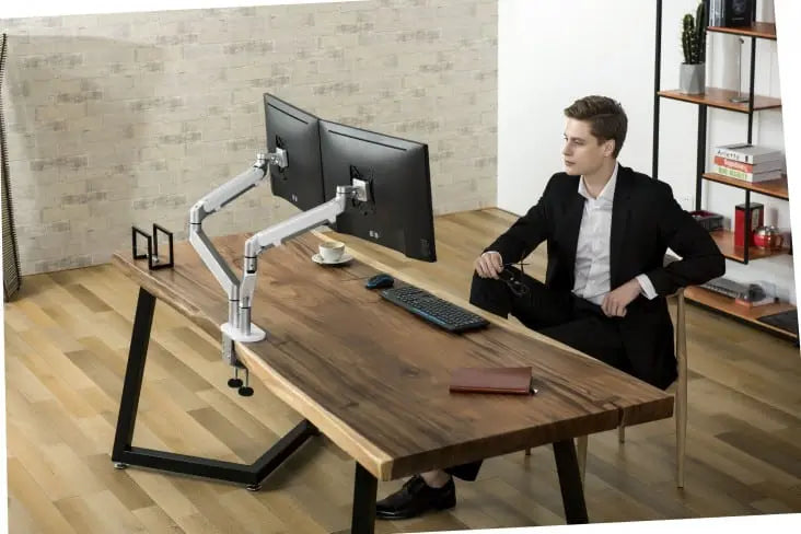 Monitor arm voor 2 schermen - Spire Dual - Monitor beugel twee displays Spire