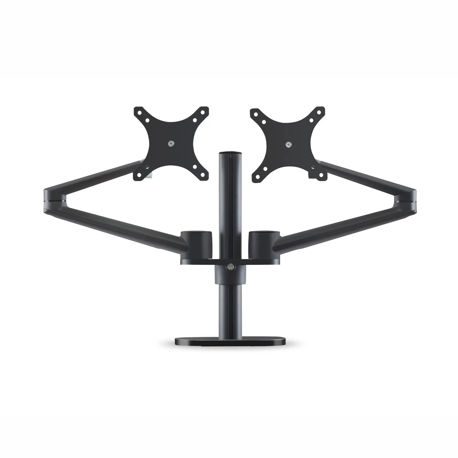 Monitor arm twee schermen - Spire Monitor Beugel voor 2 displays - Monitor standaard zwart Spire
