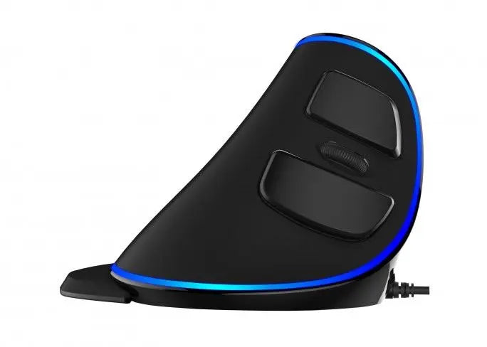 Delux grip mouse Plus - Verticale Ergonomische Muis met draad - Rechtshandig Delux