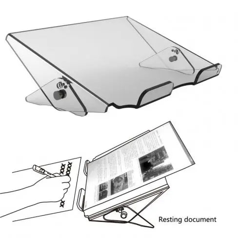 Acryl Notebookstandaard - Document houder - Document standaard Spire