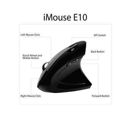 Adesso iMouse E10 ergonomische muis – draadloos Adesso