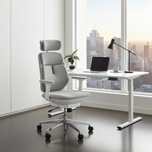 Ergonomische Bureaustoel - Dubbele airbag en verwarmde lendensteun