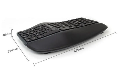 Gesplitst ergonomisch toetsenbord - toetsenbord met polssteun - Delux ergonomisch toetsenbord met draad