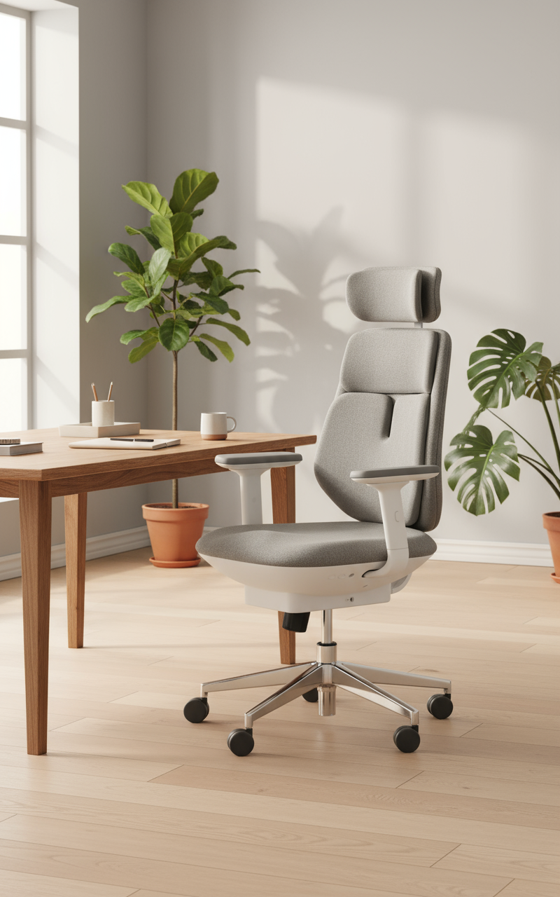 Ergonomische Bureaustoel - Dubbele airbag en verwarmde lendensteun