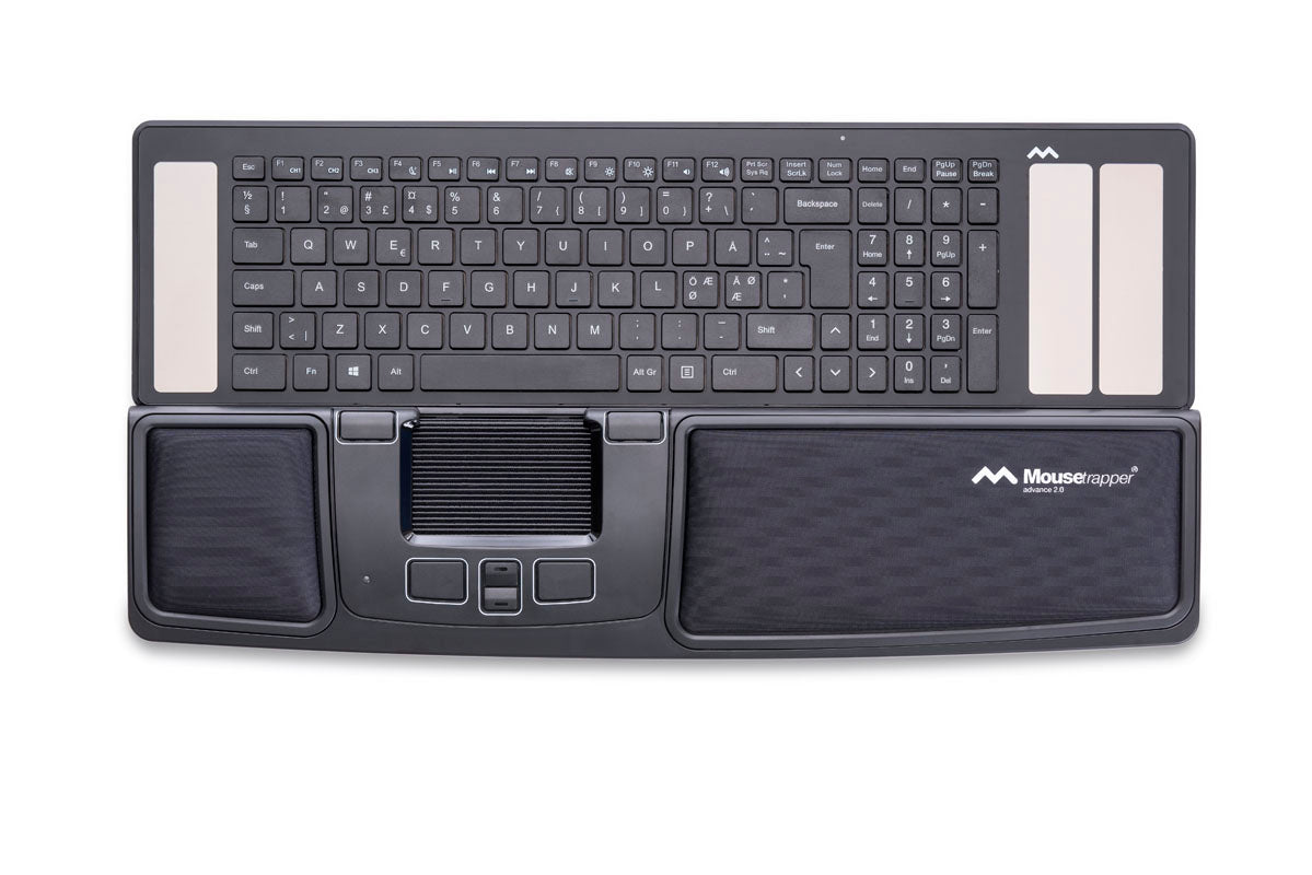 Advance 2.0 - Mousetrapper - ergonomische muis - 6 toetsen - 2000 dpi - zwart/wit