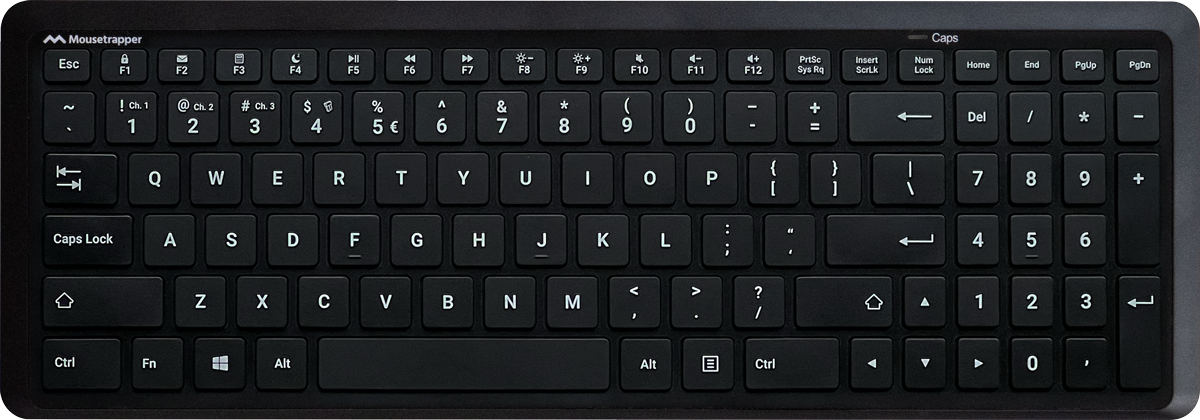 Mousetrapper Type Midi - Compact ergonomisch toetsenbord
