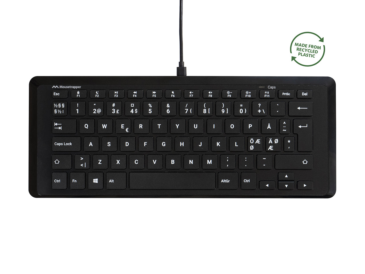 Mousetrapper Type Mini draadloos toetsenbord – compact, stijlvol en ergonomisch