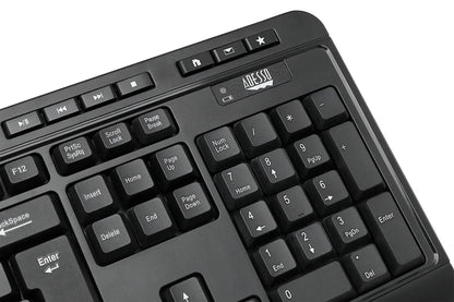 Ergonomisch toetsenbord - Antibacterieel toetsenbord en muis – Draadloos Adesso