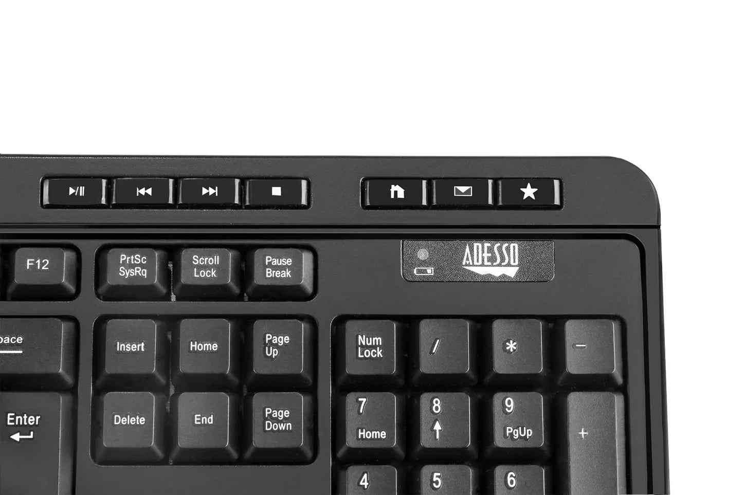 Ergonomisch toetsenbord - Antibacterieel toetsenbord en muis – Draadloos Adesso