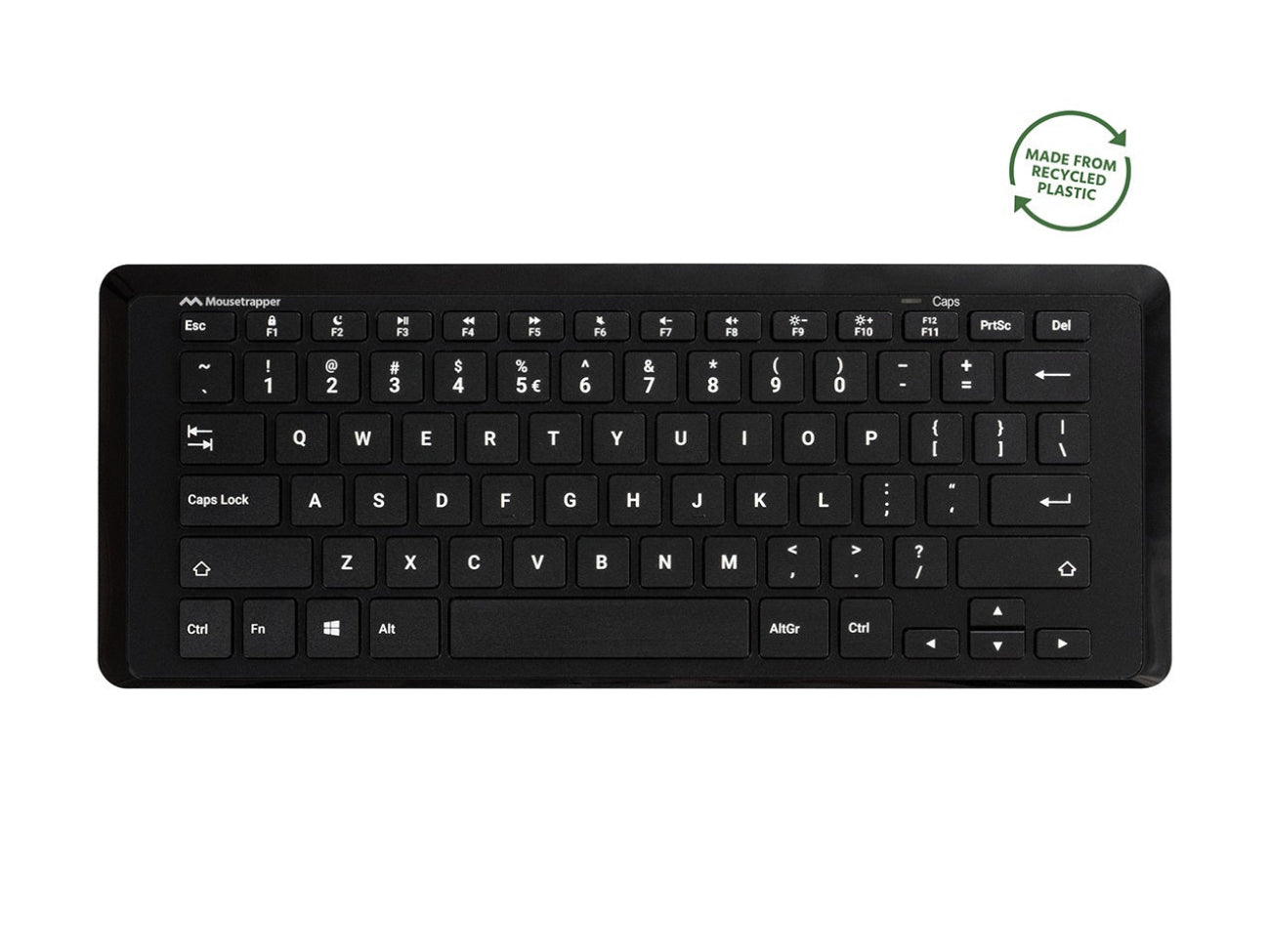 Mousetrapper Type Mini – Compact ergonomisch toetsenbord - Draadloos