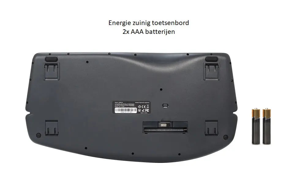 Gesplitst ergonomisch toetsenbord - toetsenbord met polssteun - Delux ergonomisch toetsenbord - Draadloos Delux